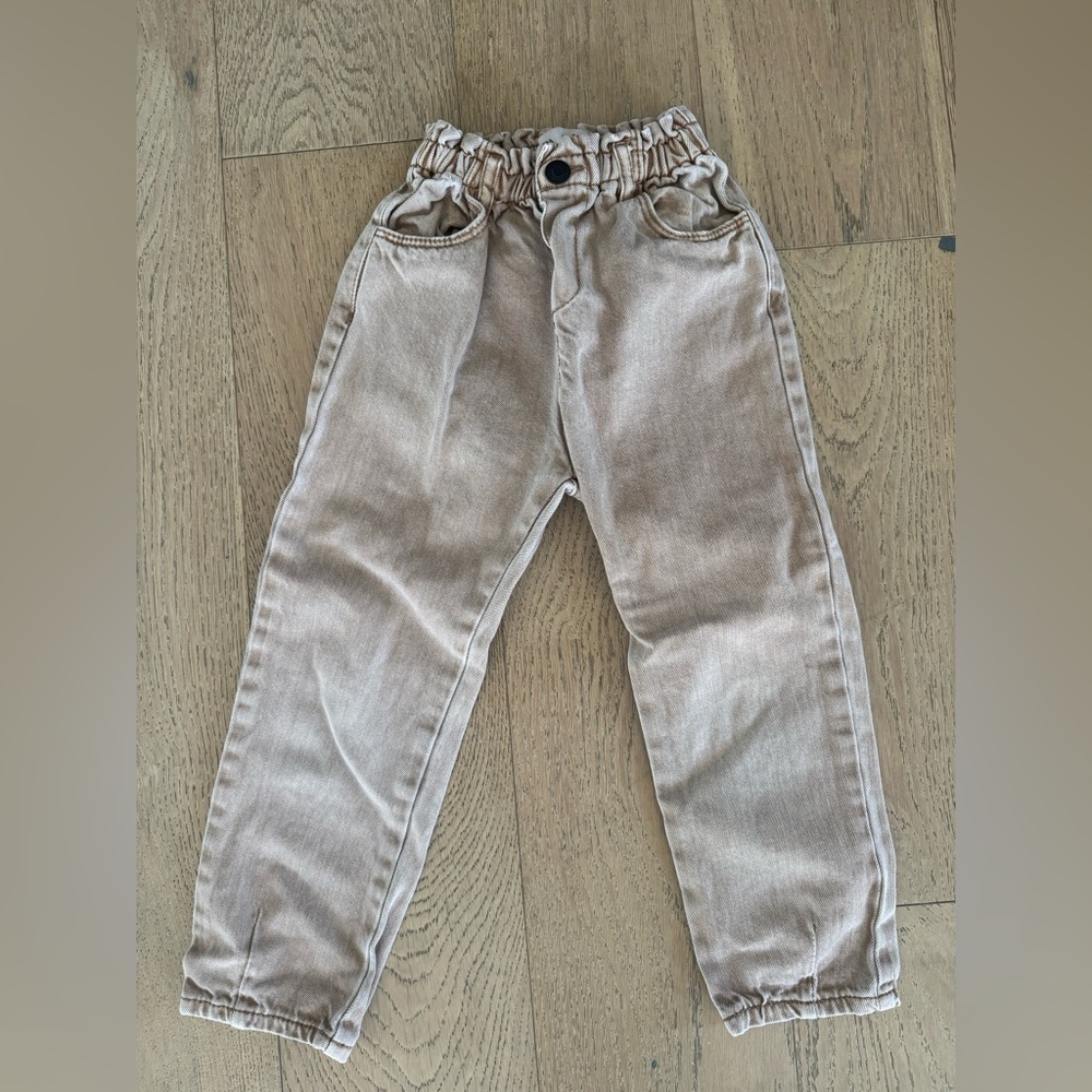 Zara Girls Denim Tan Size 3-4 Years